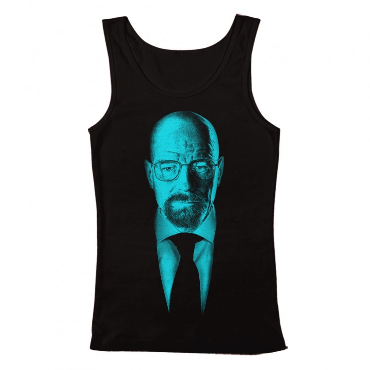 walter white blue shirt